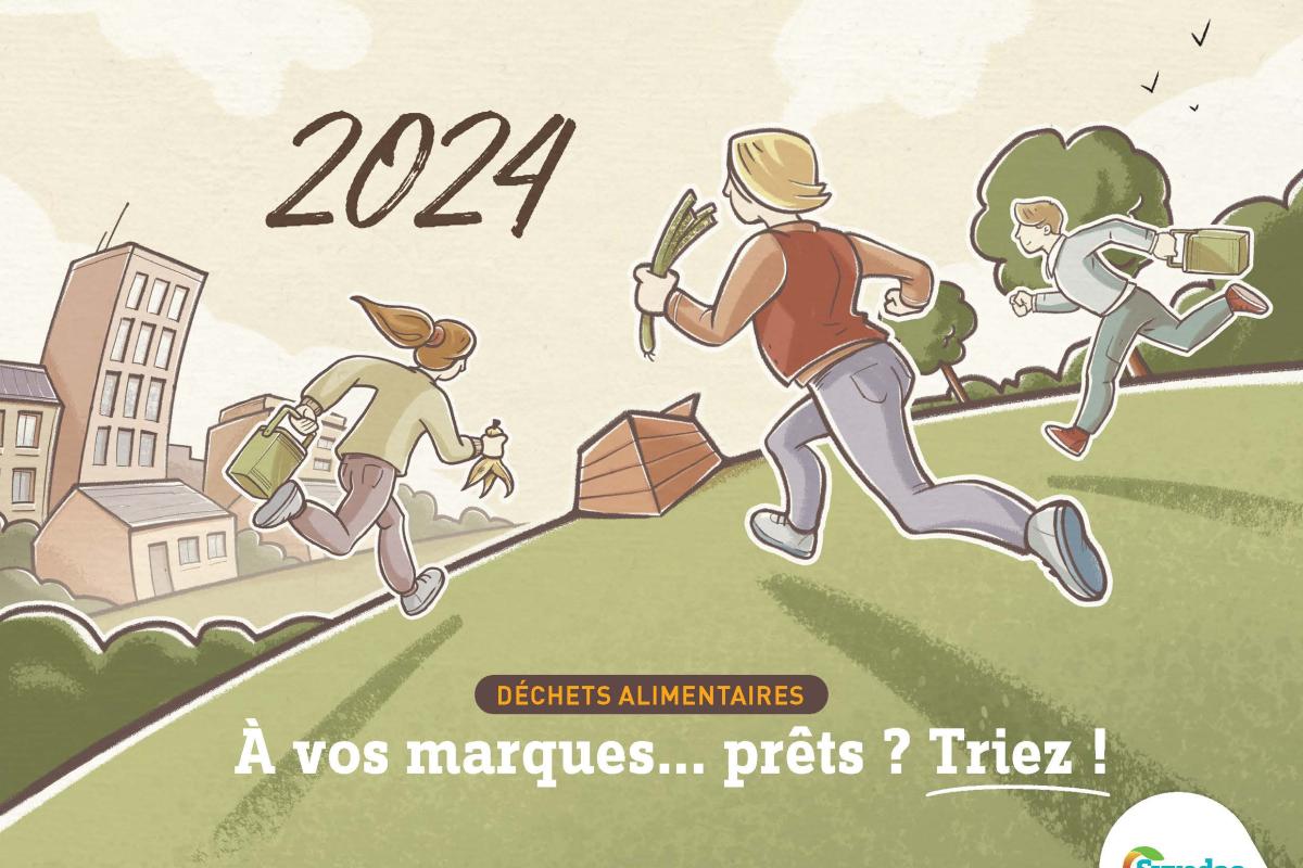 Visuel des vœux 2024 du Syvedac