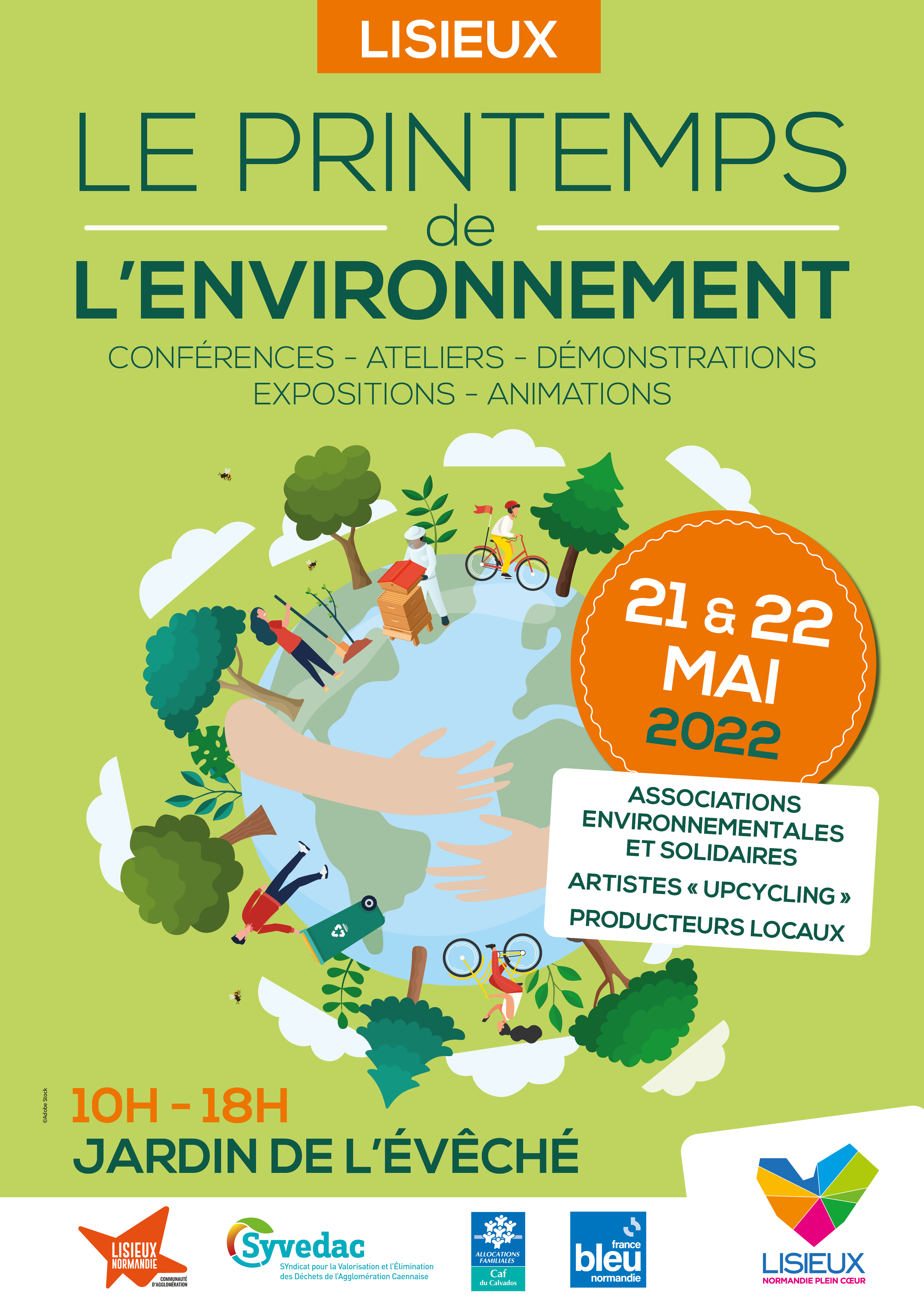 Affiche du printemps de l'environnement 2022 - Lisieux