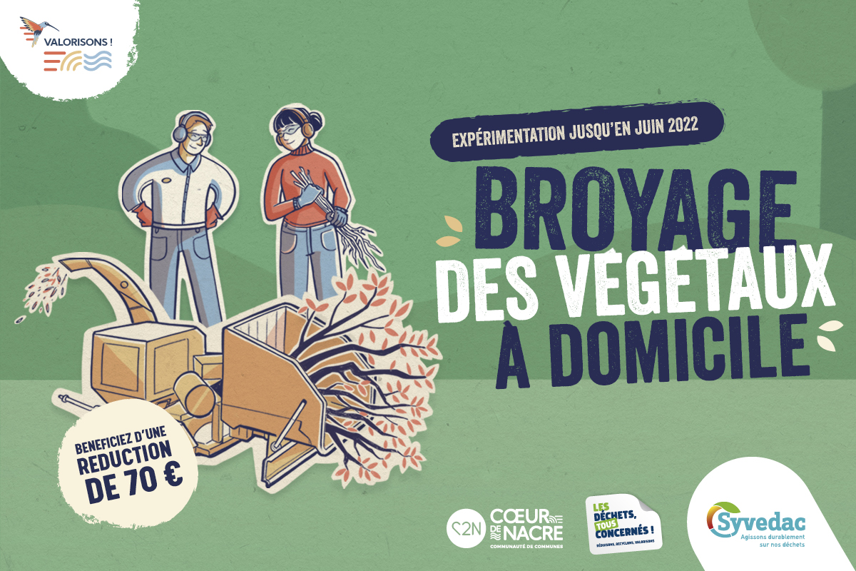 Broyage à domicile sur Cœur de Nacre