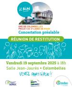 Visuel invitation à la réunion de restitution
