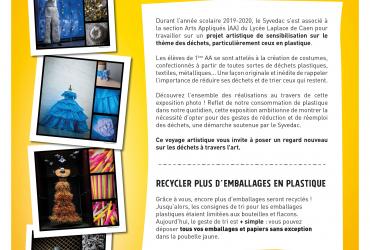 Affiche expo "Le recyclage sous toutes ses coutures"