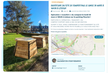 Ouverture d'un site de compostage