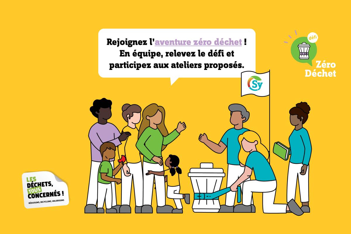 Illustration défi zéro déchet